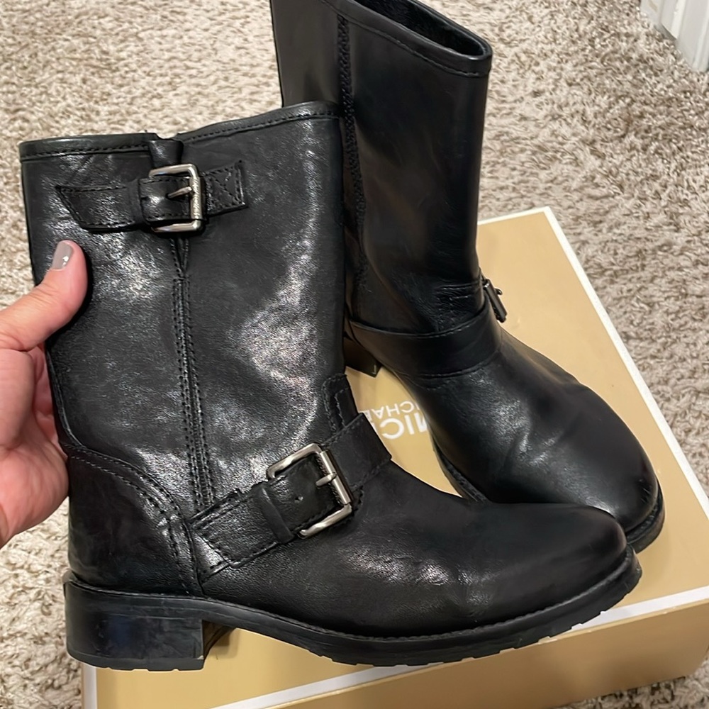 Black Biker Boots Michael Kors Michael - size 7